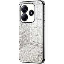 Защитный чехол Deexe Sparkles Cover для Xiaomi Redmi Note 14 4G - Black: фото 1 из 7