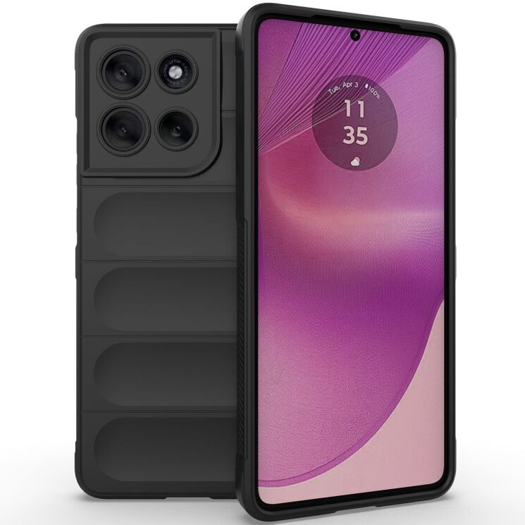 Защитный чехол Deexe Terra Case для Motorola Moto G86 - Black: фото 1 из 6