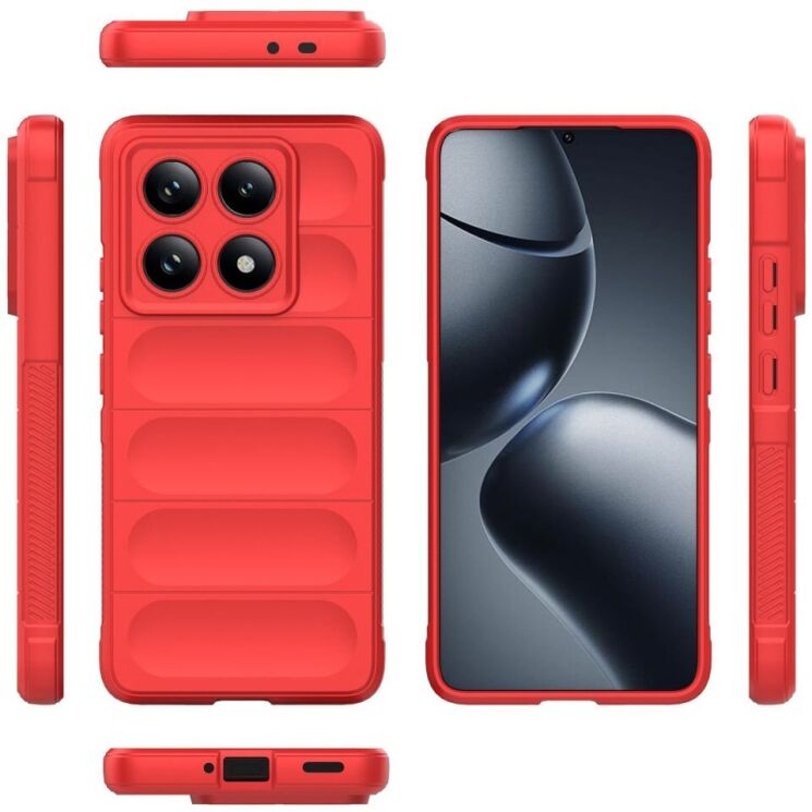 Защитный чехол Deexe Terra Case для Xiaomi Redmi Note 14 Pro 5G - Red: фото 5 из 9