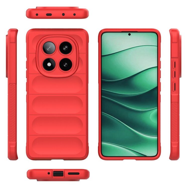 Захисний чохол Deexe Terra Case для Xiaomi Redmi Note 14 Pro 5G - Red: фото 5 з 6