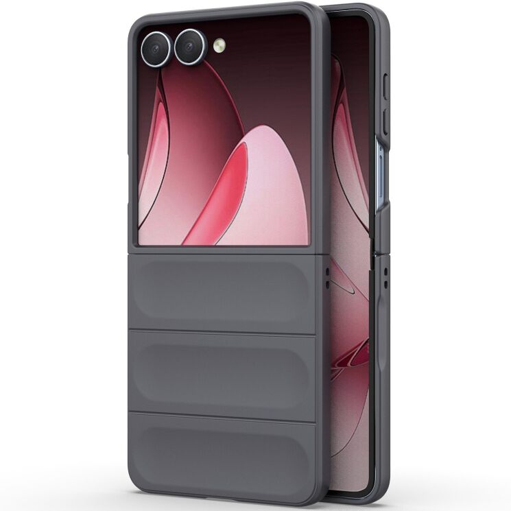 Защитный чехол Deexe Terra Case (FF) для Samsung Galaxy Flip 7 - Dark Grey: фото 2 из 7