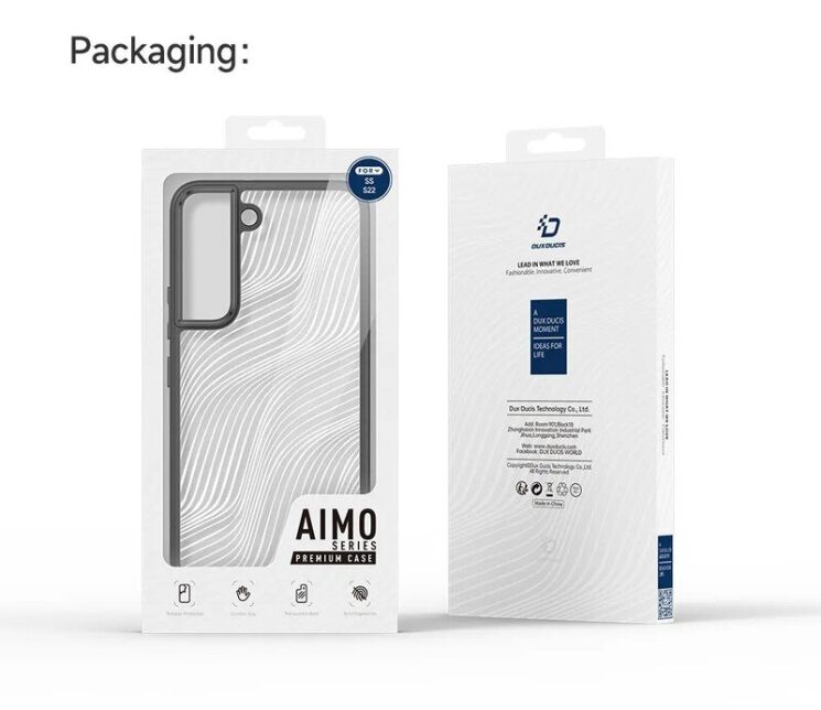 Защитный чехол DUX DUCIS Aimo Series для Samsung Galaxy S22 (S901) - Black: фото 16 из 16