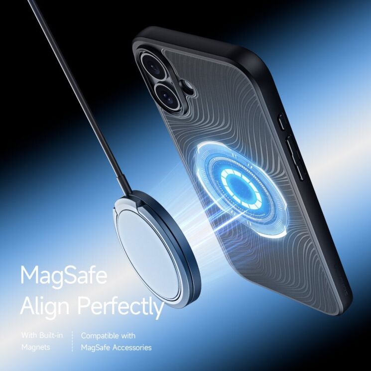 Защитный чехол DUX DUCIS Aimo Series Magnetic (FP) для Apple iPhone 16 - Black: фото 10 из 14