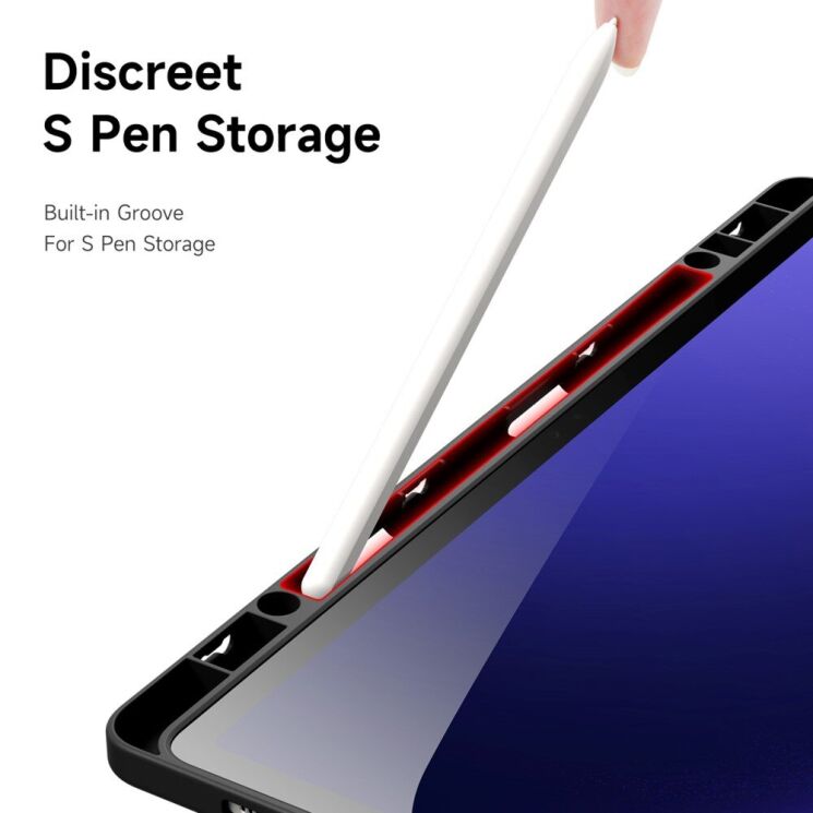 Защитный чехол DUX DUCIS Magi Series для Samsung Galaxy Tab S9 Plus / S9 FE Plus (X810/816/610/616) - Grey: фото 7 из 12