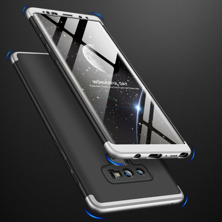 Защитный чехол GKK Double Dip Case для Samsung Galaxy Note 9 (N960) - Black / Silver: фото 3 из 15