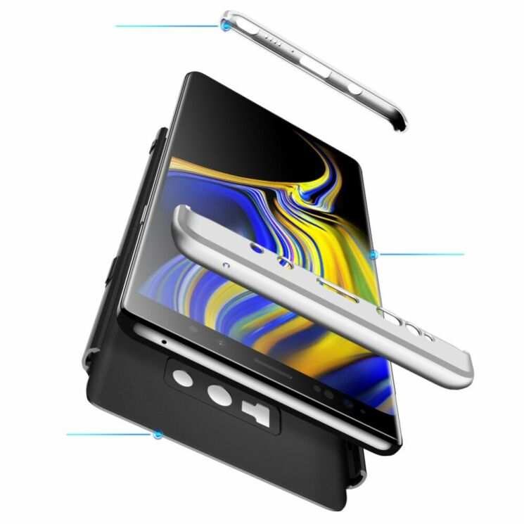 Защитный чехол GKK Double Dip Case для Samsung Galaxy Note 9 (N960) - Black / Silver: фото 4 из 15
