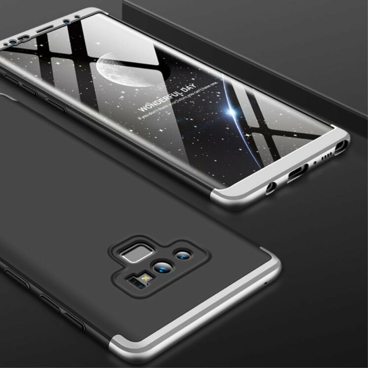 Защитный чехол GKK Double Dip Case для Samsung Galaxy Note 9 (N960) - Black / Silver: фото 7 из 15