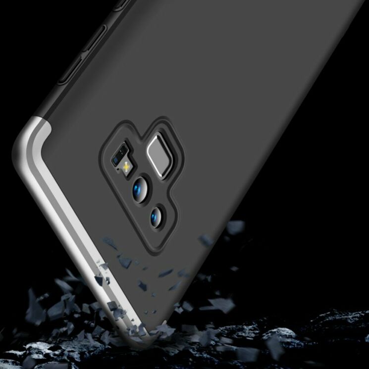 Защитный чехол GKK Double Dip Case для Samsung Galaxy Note 9 (N960) - Black / Silver: фото 5 из 15