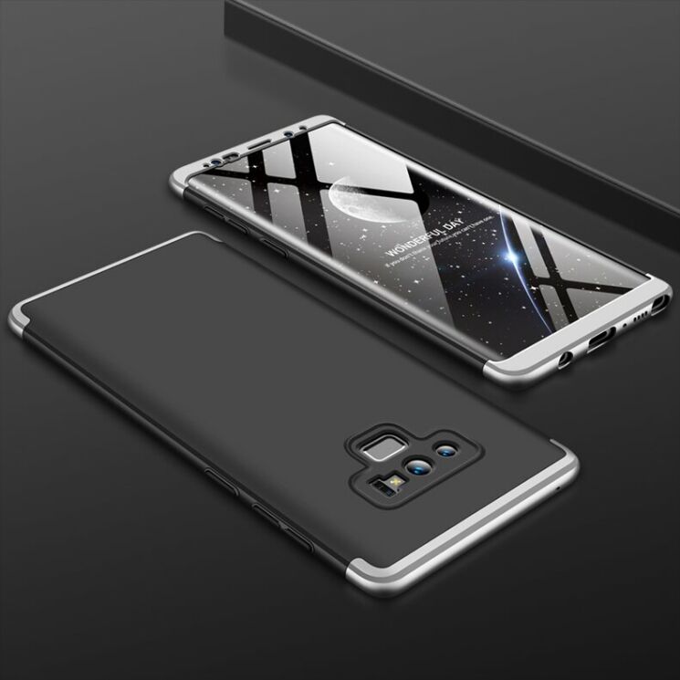 Защитный чехол GKK Double Dip Case для Samsung Galaxy Note 9 (N960) - Black / Silver: фото 2 из 15