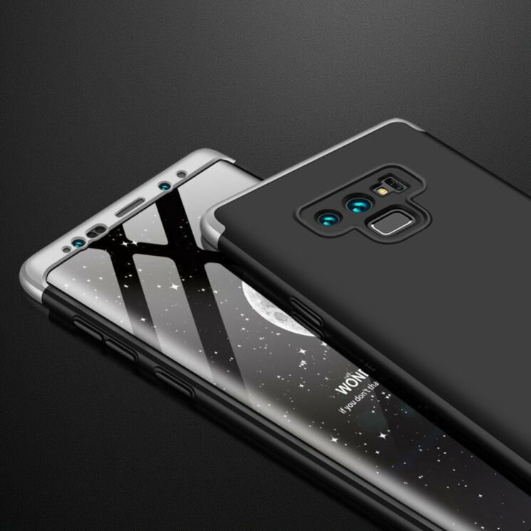 Защитный чехол GKK Double Dip Case для Samsung Galaxy Note 9 (N960) - Black / Silver: фото 8 из 15