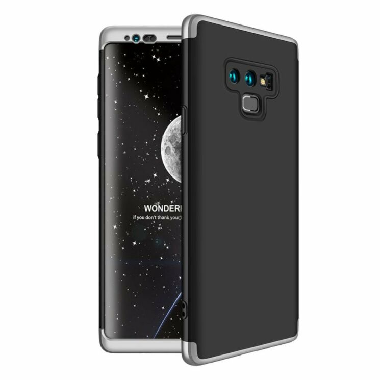 Защитный чехол GKK Double Dip Case для Samsung Galaxy Note 9 (N960) - Black / Silver: фото 1 из 15