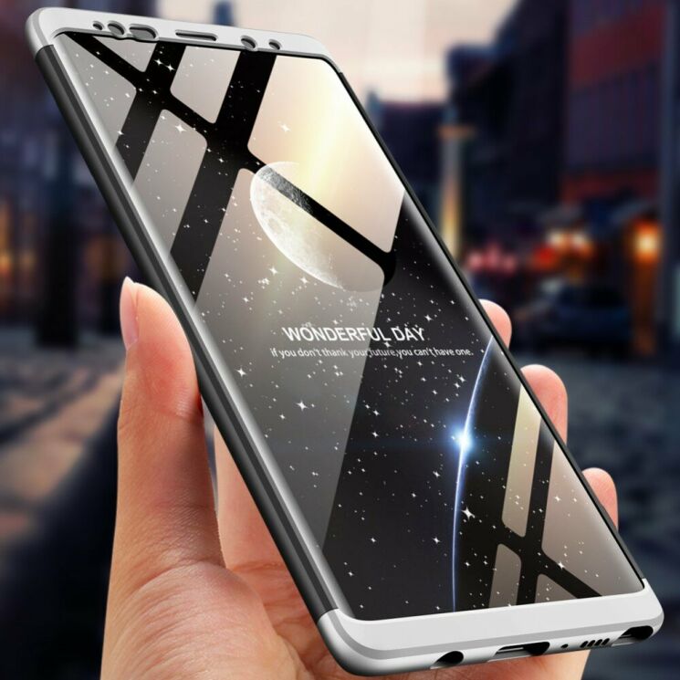 Защитный чехол GKK Double Dip Case для Samsung Galaxy Note 9 (N960) - Black / Silver: фото 6 из 15