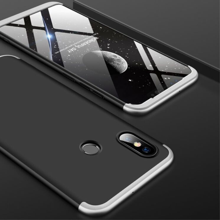 Защитный чехол GKK Double Dip Case для Xiaomi Mi 8 - Black / Silver (139861BF) Защитный чехол GKK Double Dip Case для Xiaomi Mi 8 - Black / Silver: фото 7 из 14