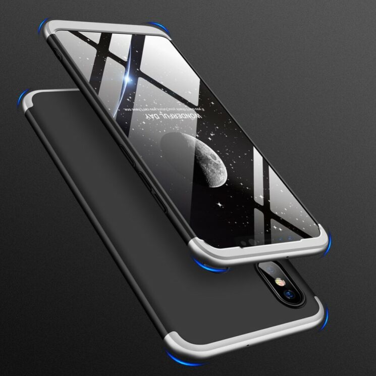 Защитный чехол GKK Double Dip Case для Xiaomi Mi 8 - Black / Silver (139861BF) Защитный чехол GKK Double Dip Case для Xiaomi Mi 8 - Black / Silver: фото 5 из 14