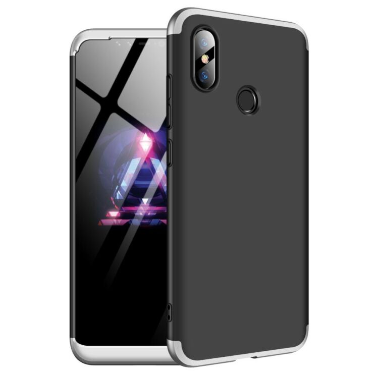 Защитный чехол GKK Double Dip Case для Xiaomi Mi 8 - Black / Silver (139861BF) Защитный чехол GKK Double Dip Case для Xiaomi Mi 8 - Black / Silver: фото 1 из 14