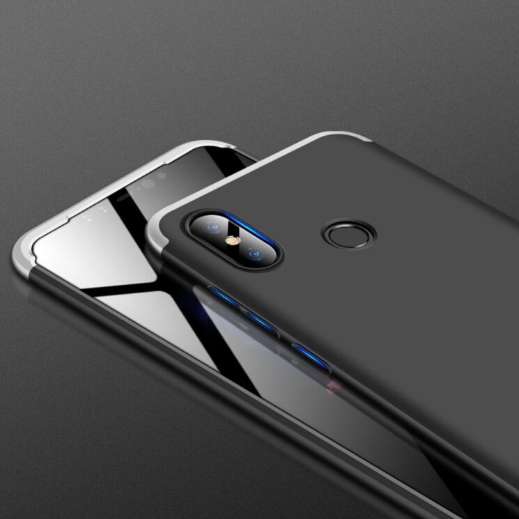 Защитный чехол GKK Double Dip Case для Xiaomi Mi 8 - Black / Silver (139861BF) Защитный чехол GKK Double Dip Case для Xiaomi Mi 8 - Black / Silver: фото 6 из 14
