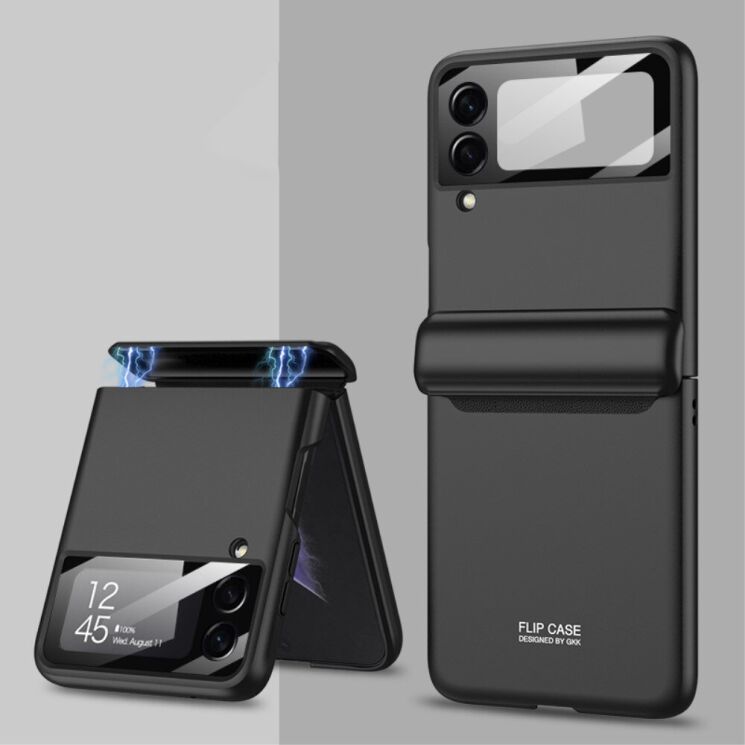Защитный чехол GKK Magnetic Cover для Samsung Galaxy Flip 3 - Black: фото 1 из 7