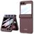 Защитный чехол GKK Magnetic Fold для Samsung Galaxy Flip 6 - Wine Red: фото 1 из 9
