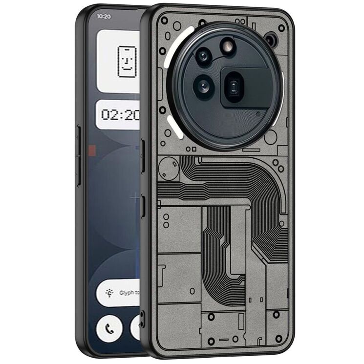 Защитный чехол GKK Matte Skin для Nothing Phone (3a) Pro - Grey: фото 1 из 7