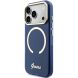Защитный чехол Guess IML Script Metal MagSafe для iPhone 17 Pro (GUHMP17L5HTCSMSB) - Blue (403263L). Фото 3 из 9