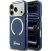 Защитный чехол Guess IML Script Metal MagSafe для iPhone 17 Pro (GUHMP17L5HTCSMSB) - Blue: фото 1 из 9
