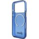 Защитный чехол Guess IML Script Metal MagSafe для iPhone 17 Pro (GUHMP17L5HTCSMSB) - Blue (403263L). Фото 7 из 9