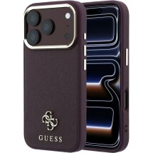 Захисний чохол Guess Saffiano Small 4G & Classic Logo MagSafe для iPhone 18 Pro / 17 Pro (GUHMP18L6PSA4DMU) - Violet: фото 1 з 7