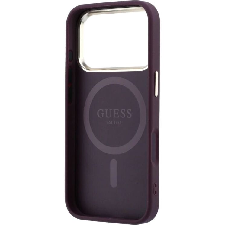 Захисний чохол Guess Saffiano Small 4G & Classic Logo MagSafe для iPhone 18 Pro / 17 Pro (GUHMP18L6PSA4DMU) - Violet (423748V) Захисний чохол Guess Saffiano Small 4G & Classic Logo MagSafe для iPhone 18 Pro / 17 Pro (GUHMP18L6PSA4DMU) - Violet: фото 6 з 7