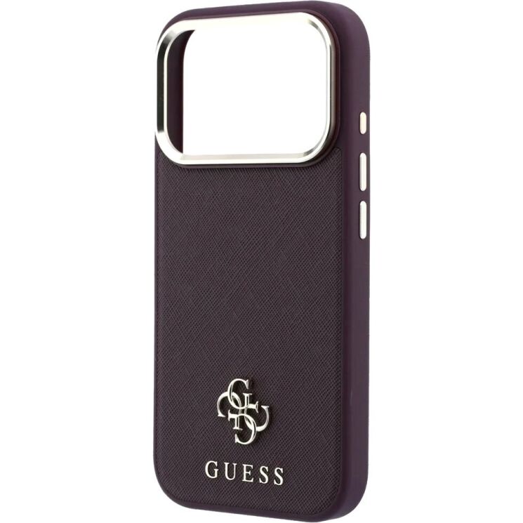Захисний чохол Guess Saffiano Small 4G & Classic Logo MagSafe для iPhone 18 Pro / 17 Pro (GUHMP18L6PSA4DMU) - Violet (423748V) Захисний чохол Guess Saffiano Small 4G & Classic Logo MagSafe для iPhone 18 Pro / 17 Pro (GUHMP18L6PSA4DMU) - Violet: фото 5 з 7