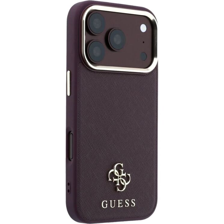 Захисний чохол Guess Saffiano Small 4G & Classic Logo MagSafe для iPhone 18 Pro / 17 Pro (GUHMP18L6PSA4DMU) - Violet (423748V) Захисний чохол Guess Saffiano Small 4G & Classic Logo MagSafe для iPhone 18 Pro / 17 Pro (GUHMP18L6PSA4DMU) - Violet: фото 3 з 7