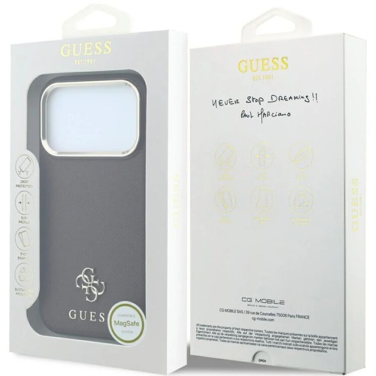 Захисний чохол Guess Saffiano Small 4G & Classic Logo MagSafe для iPhone 18 Pro / 17 Pro (GUHMP18L6PSA4DMU) - Violet (423748V) Захисний чохол Guess Saffiano Small 4G & Classic Logo MagSafe для iPhone 18 Pro / 17 Pro (GUHMP18L6PSA4DMU) - Violet: фото 7 з 7