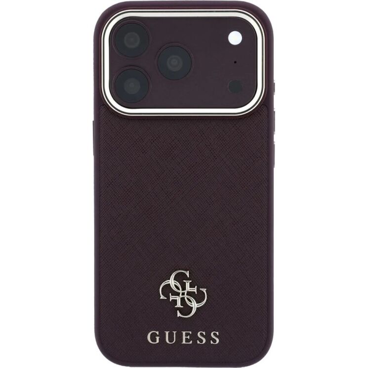Захисний чохол Guess Saffiano Small 4G & Classic Logo MagSafe для iPhone 18 Pro / 17 Pro (GUHMP18L6PSA4DMU) - Violet (423748V) Захисний чохол Guess Saffiano Small 4G & Classic Logo MagSafe для iPhone 18 Pro / 17 Pro (GUHMP18L6PSA4DMU) - Violet: фото 2 з 7