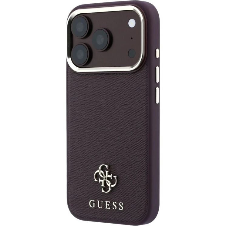 Захисний чохол Guess Saffiano Small 4G & Classic Logo MagSafe для iPhone 18 Pro / 17 Pro (GUHMP18L6PSA4DMU) - Violet (423748V) Захисний чохол Guess Saffiano Small 4G & Classic Logo MagSafe для iPhone 18 Pro / 17 Pro (GUHMP18L6PSA4DMU) - Violet: фото 4 з 7