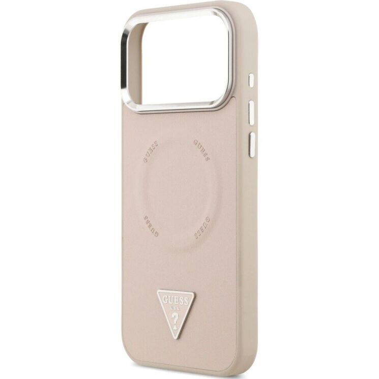 Защитный чехол Guess Triangle Logo MagSafe для iPhone 17 Pro Max (GUHMP17XPSDTSCMP) - Pink: фото 6 из 8