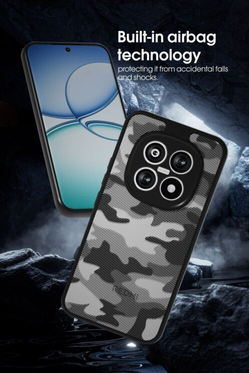 Захисний чохол IBMRS Military для Xiaomi Redmi Note 15 Pro - Transparent Black: фото 5 з 8