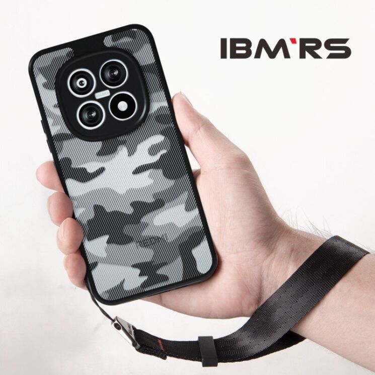 Захисний чохол IBMRS Military для Xiaomi Redmi Note 15 Pro - Transparent Black: фото 4 з 8