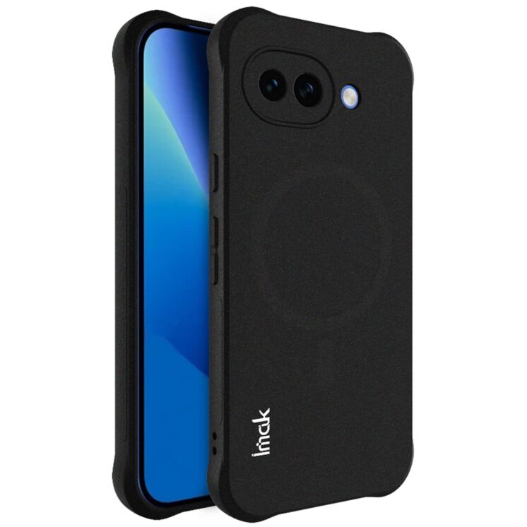 Защитный чехол IMAK Airbag Sand Case with MagSafe для Google Pixel 10a - Matte Black: фото 1 из 11