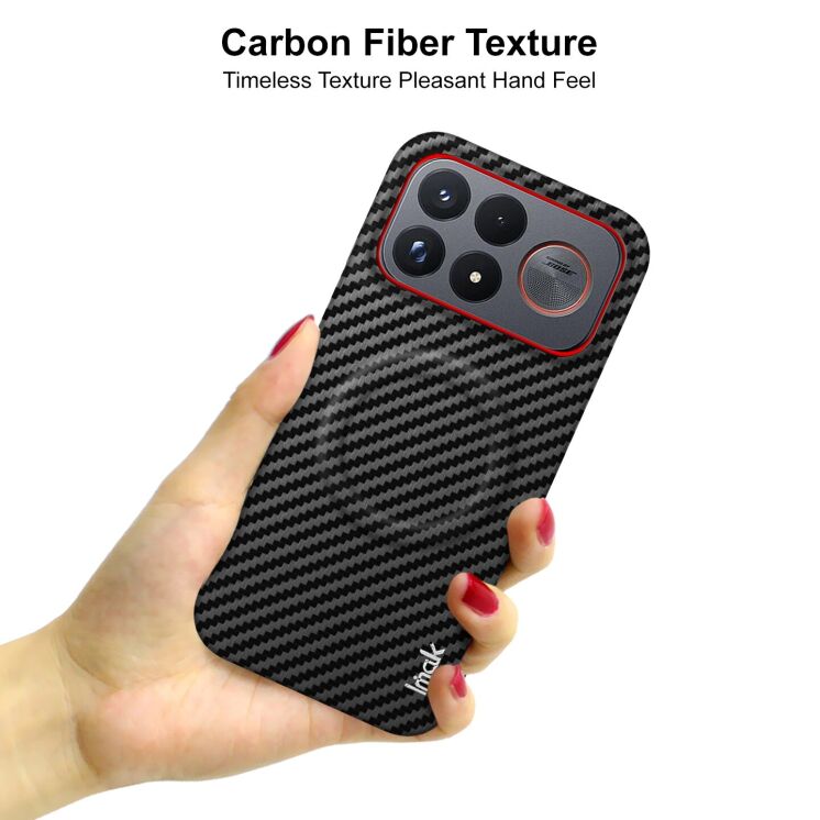 Защитный чехол IMAK Carbon Guard with MagSafe для Xiaomi Poco F9 Ultra - Carbon Fiber: фото 7 из 9
