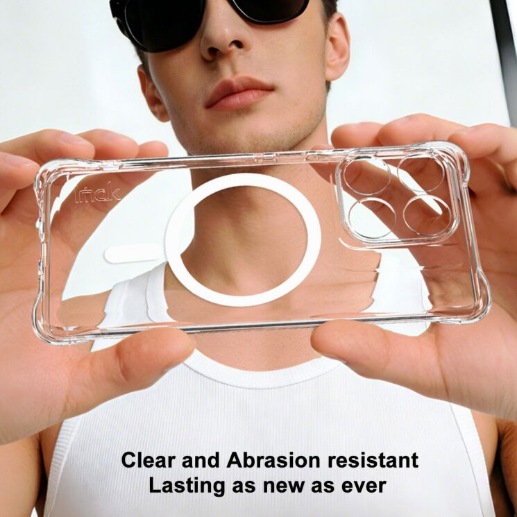 Захисний чохол IMAK Space Shield MagSafe для Motorola Edge 60 Fusion / Edge 60 - Transparent: фото 4 з 10