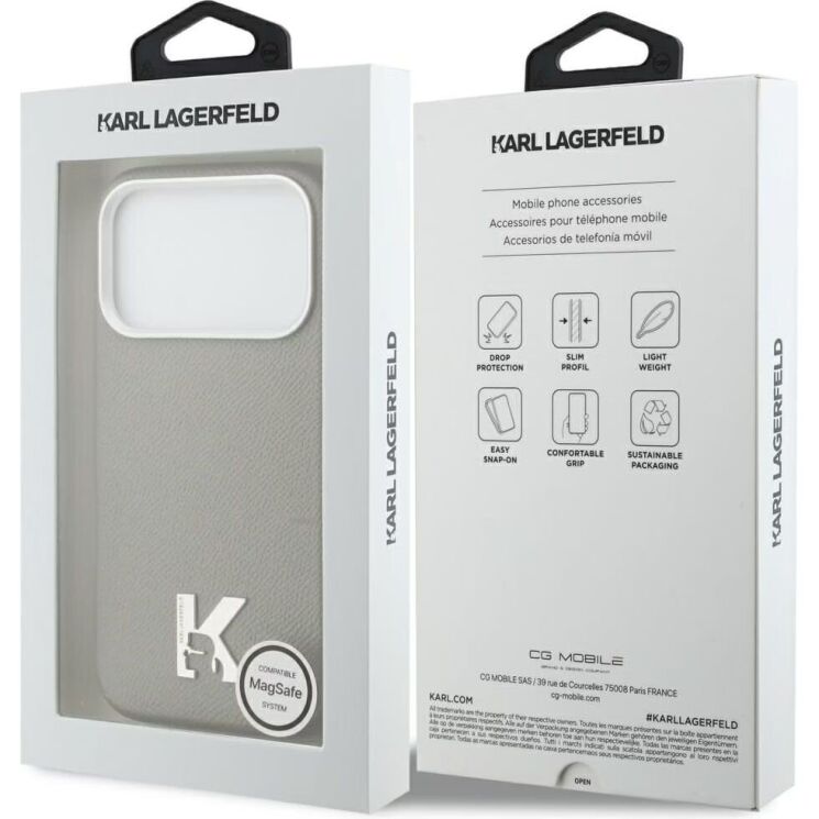 Защитный чехол Karl Lagerfeld Karl Head Logo MagSafe для iPhone 17 Pro (KLHMP17L5PGFKHGG) - Grey (422731H) Защитный чехол Karl Lagerfeld Karl Head Logo MagSafe для iPhone 17 Pro (KLHMP17L5PGFKHGG) - Grey: фото 7 из 7