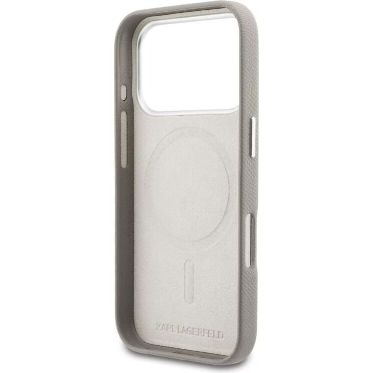Защитный чехол Karl Lagerfeld Karl Head Logo MagSafe для iPhone 17 Pro (KLHMP17L5PGFKHGG) - Grey (422731H) Защитный чехол Karl Lagerfeld Karl Head Logo MagSafe для iPhone 17 Pro (KLHMP17L5PGFKHGG) - Grey: фото 6 из 7