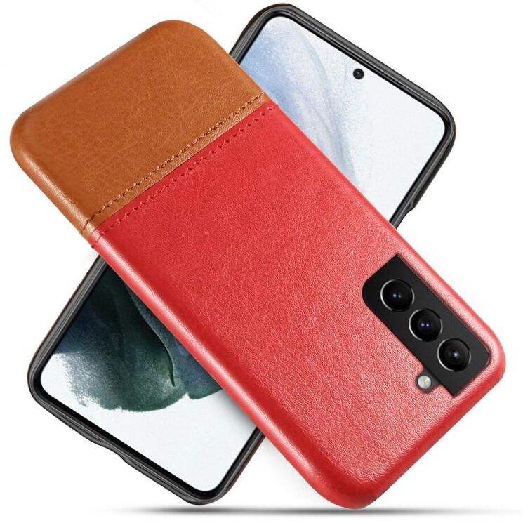 Захисний чохол KSQ Dual Color для Samsung Galaxy S21 FE (G990) - Red / Khaki: фото 1 з 7