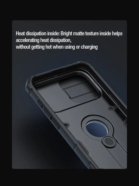 Защитный чехол NILLKIN CamShield Armor для Apple iPhone 15 Pro - Black: фото 12 из 18