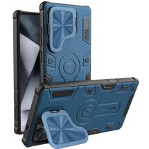 Защитный чехол NILLKIN CamShield Armor Prop Magnetic Case для Samsung Galaxy S25 Ultra (S938) - Blue: фото 1 из 19