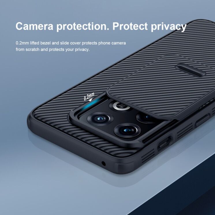 Защитный чехол NILLKIN CamShield Pro для OnePlus 10 Pro - Black: фото 8 из 18