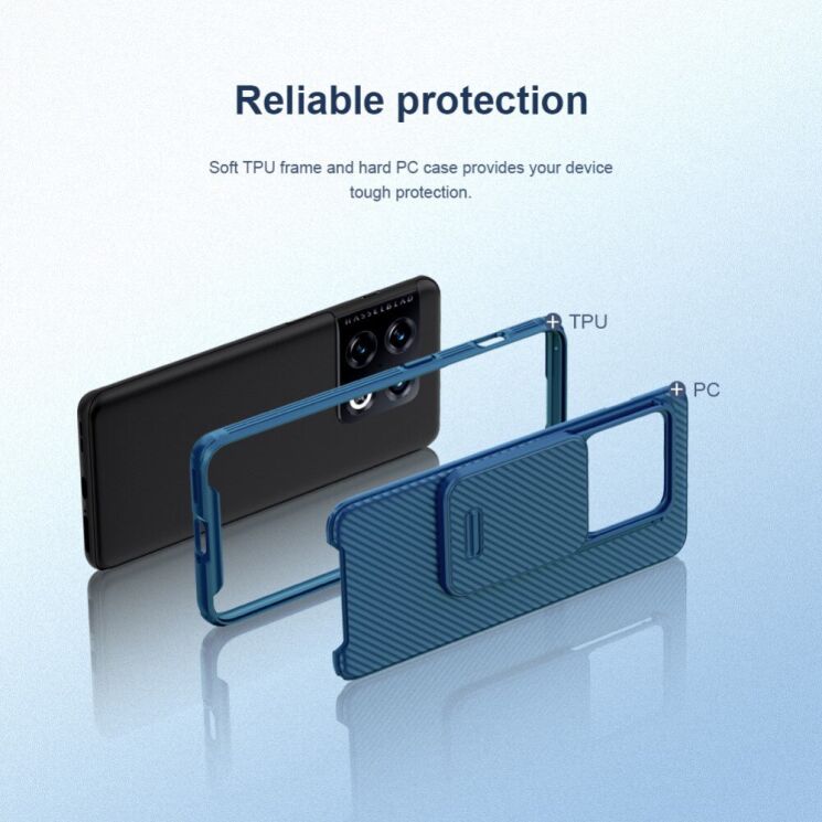 Защитный чехол NILLKIN CamShield Pro для OnePlus 10 Pro - Black: фото 9 из 18