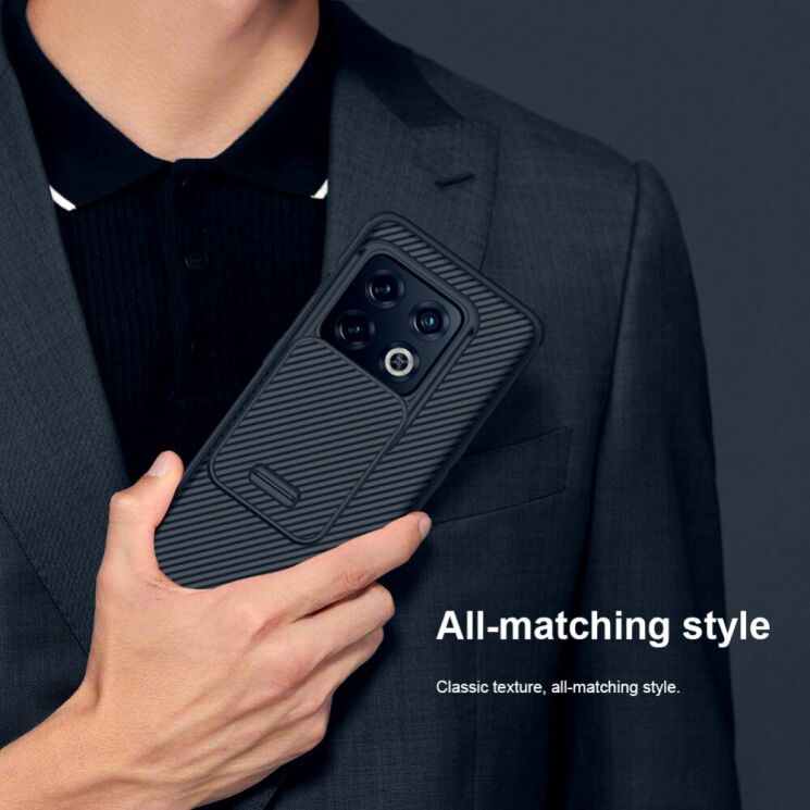 Защитный чехол NILLKIN CamShield Pro для OnePlus 10 Pro - Black: фото 15 из 18