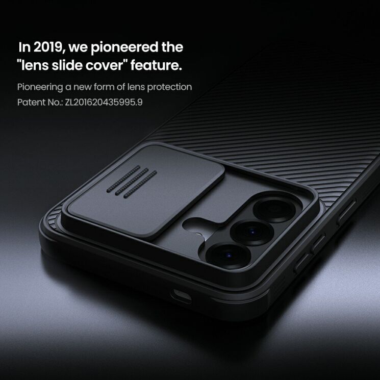 Защитный чехол NILLKIN CamShield Pro (with MagSafe Support) для Samsung Galaxy A57 (A576) - Black: фото 7 из 16