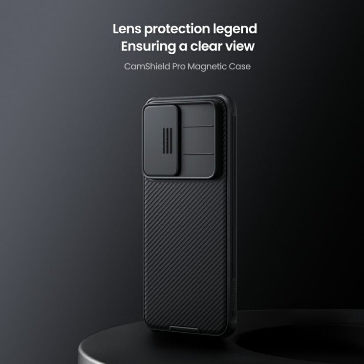 Защитный чехол NILLKIN CamShield Pro (with MagSafe Support) для Samsung Galaxy A57 (A576) - Black: фото 6 из 16