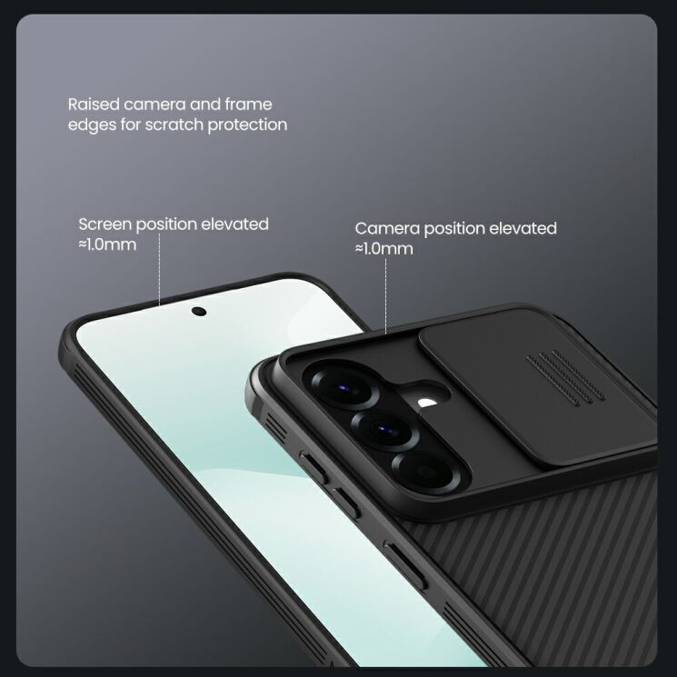 Защитный чехол NILLKIN CamShield Pro (with MagSafe Support) для Samsung Galaxy A57 (A576) - Black: фото 11 из 16